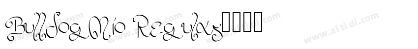BulldogMio Regular字体转换